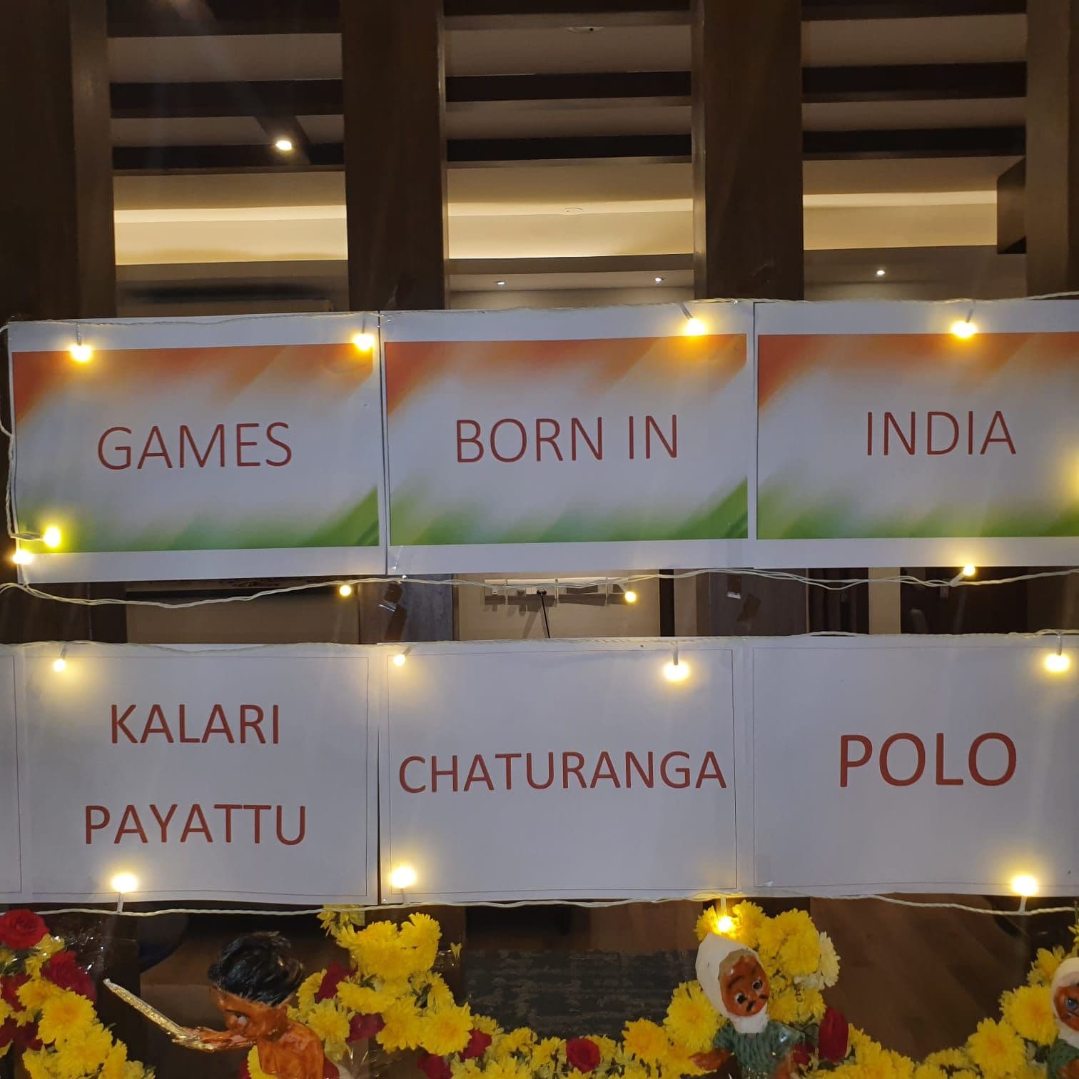 Games born in India themed Golu display